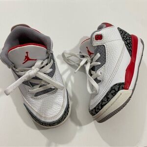 Nike Air 7C 7 Toddler Boys Retro White Fire Red Sneakers Shoes‎